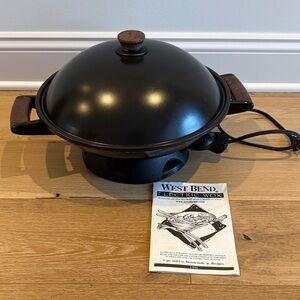 West Bend Black Electric Wok
